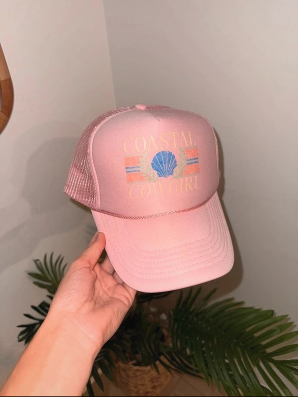 Coastal Cowgirl Pink Trucker Hat